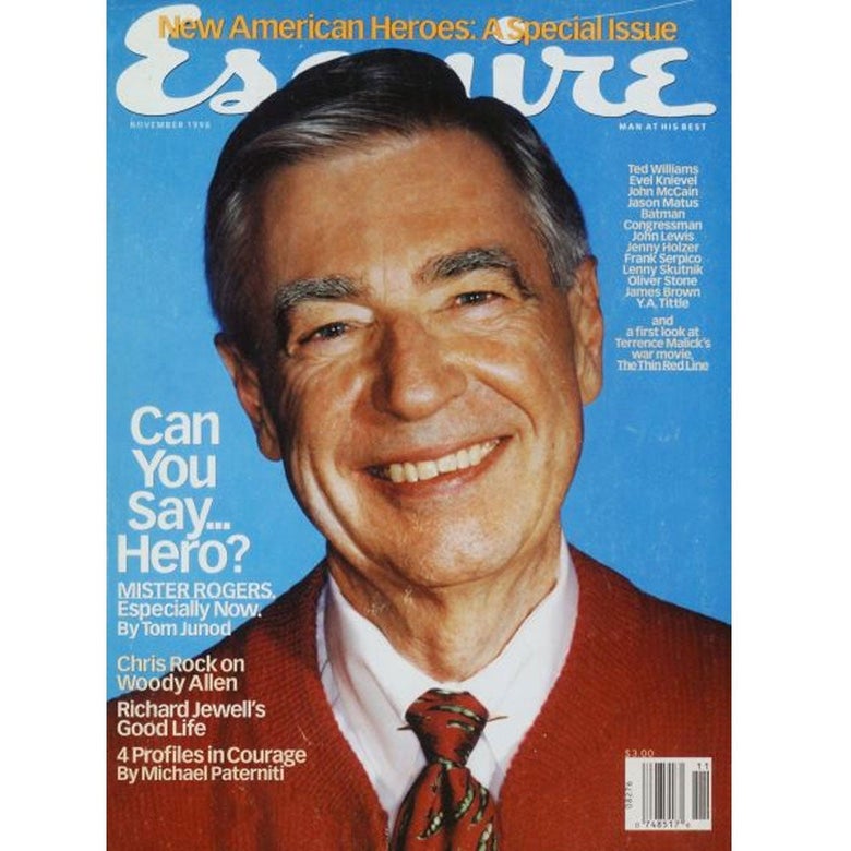 Esquire magazine cover of Fred Rogers