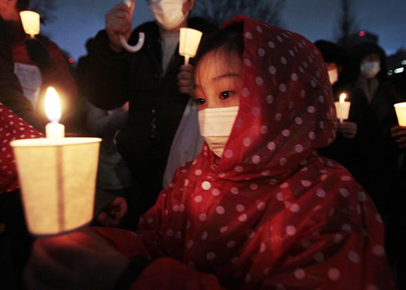 Anti-nuclear protest on 1st annicersary of earthquake and tsunami