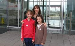 The author and her kids visit the Clinton Presidential Library in Little Rock, AR. 