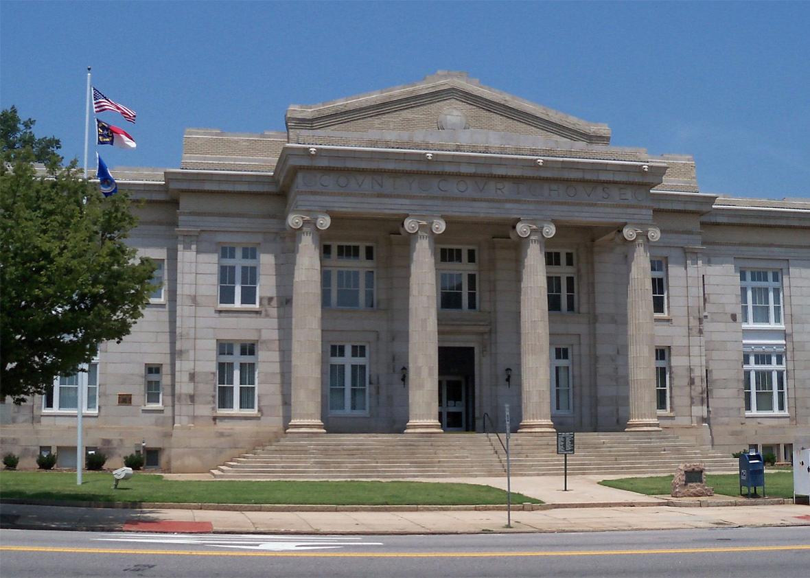 Rowan County Courthouse in Salisbury, North Carolina, USA.