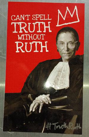 Ruth Bader Ginsburg street art