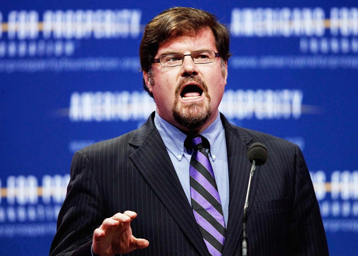 National Review Online Contributing Editor Jonah Goldberg addresses the Defending the American Dream Summit at the Washington Convention Center November 4, 2011 in Washington, DC. 