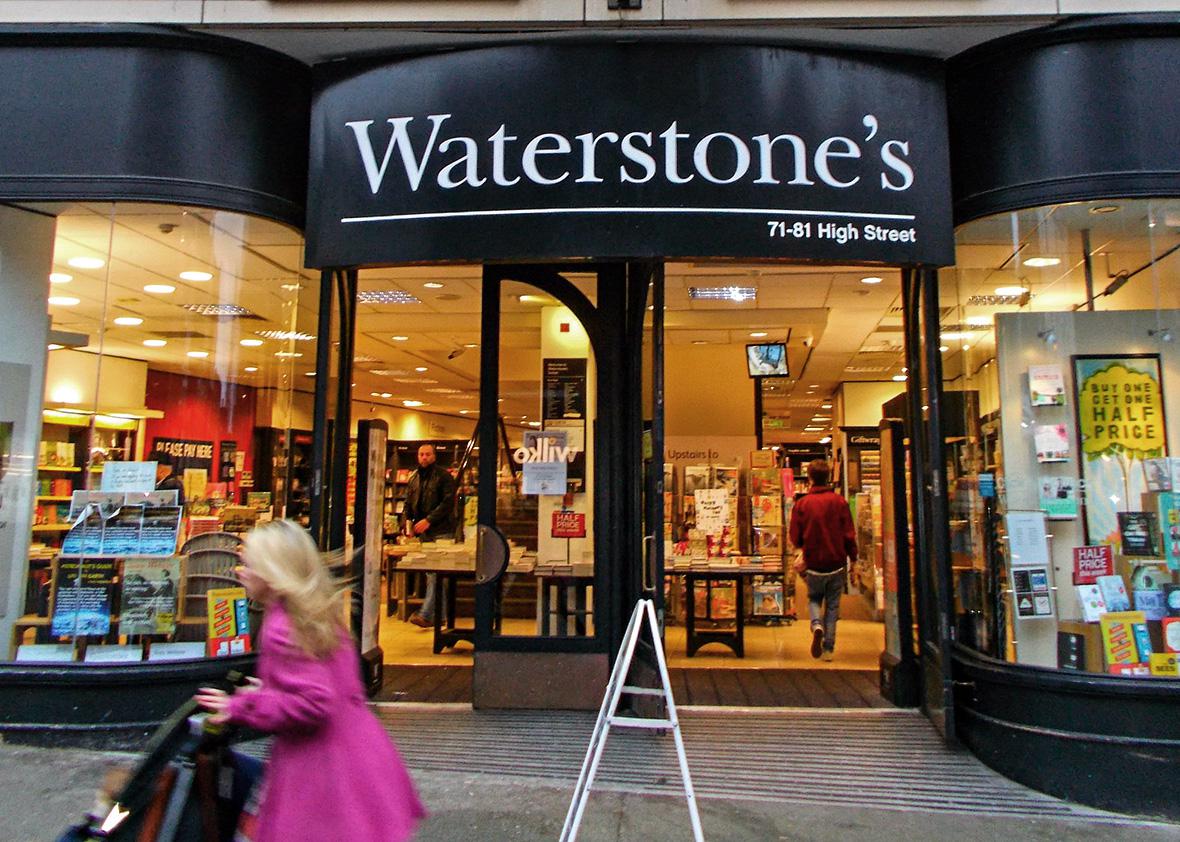 Waterstones bookshop on Sutton High Street in Sutton, England.