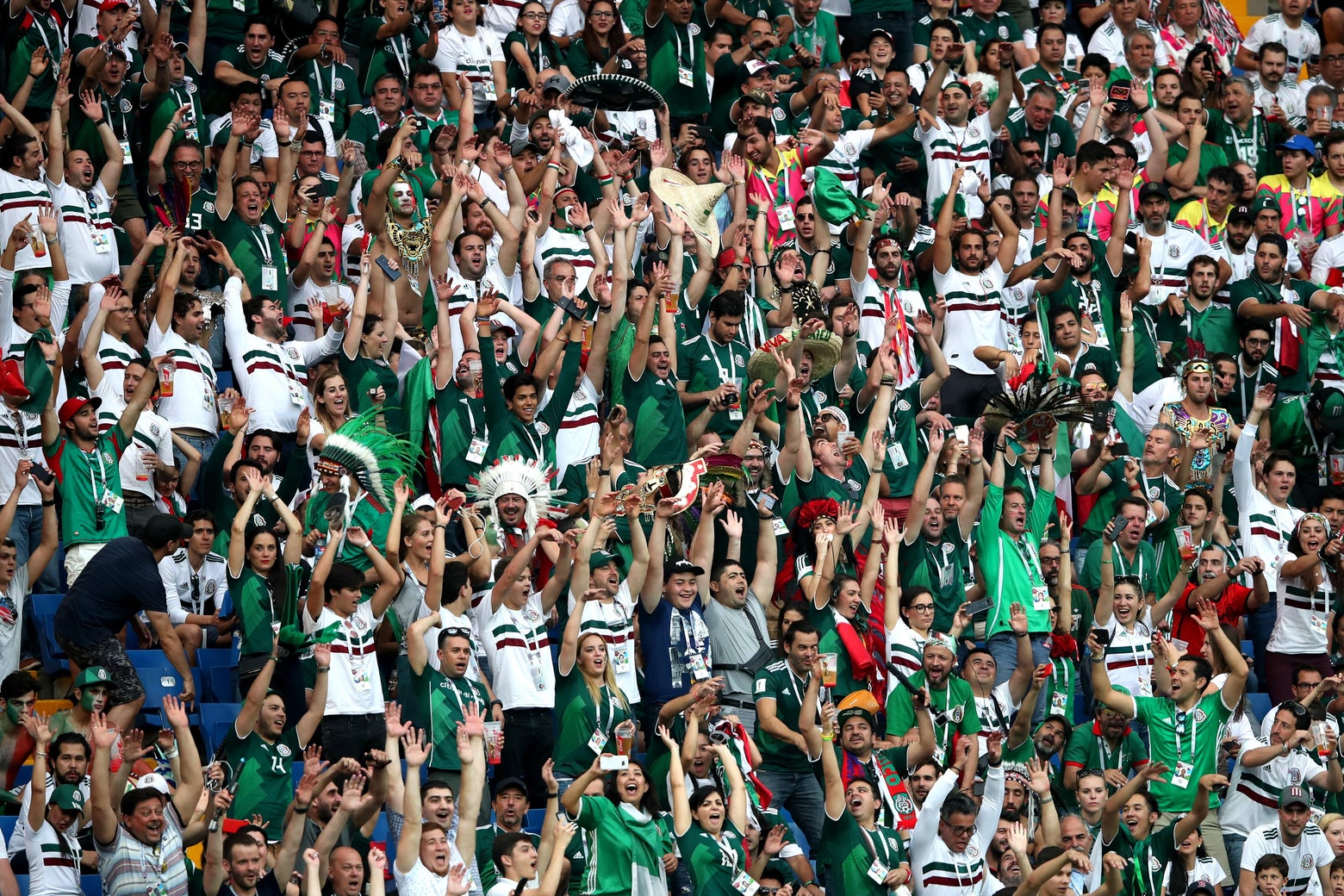Mexico fans stop puto chants at the 2018 World Cup.
