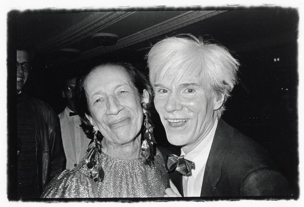 The Empress of Fashion and the Pope of Pop: Andy Warhol and Former Vogue Editor-in-Chief Diana Vreeland Found Each Other Both Endearing and Annoying, ca. 1975