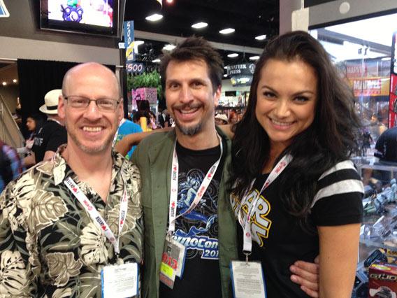 Phil Plait, Lucky Yates, and Christina Ochoa