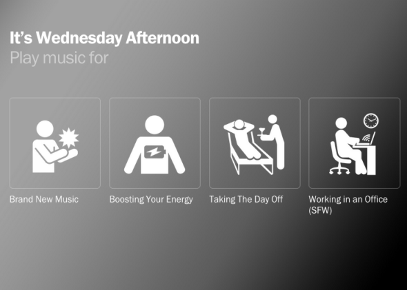Songza wants to know what you're in the mood for right this moment. And so does Google.