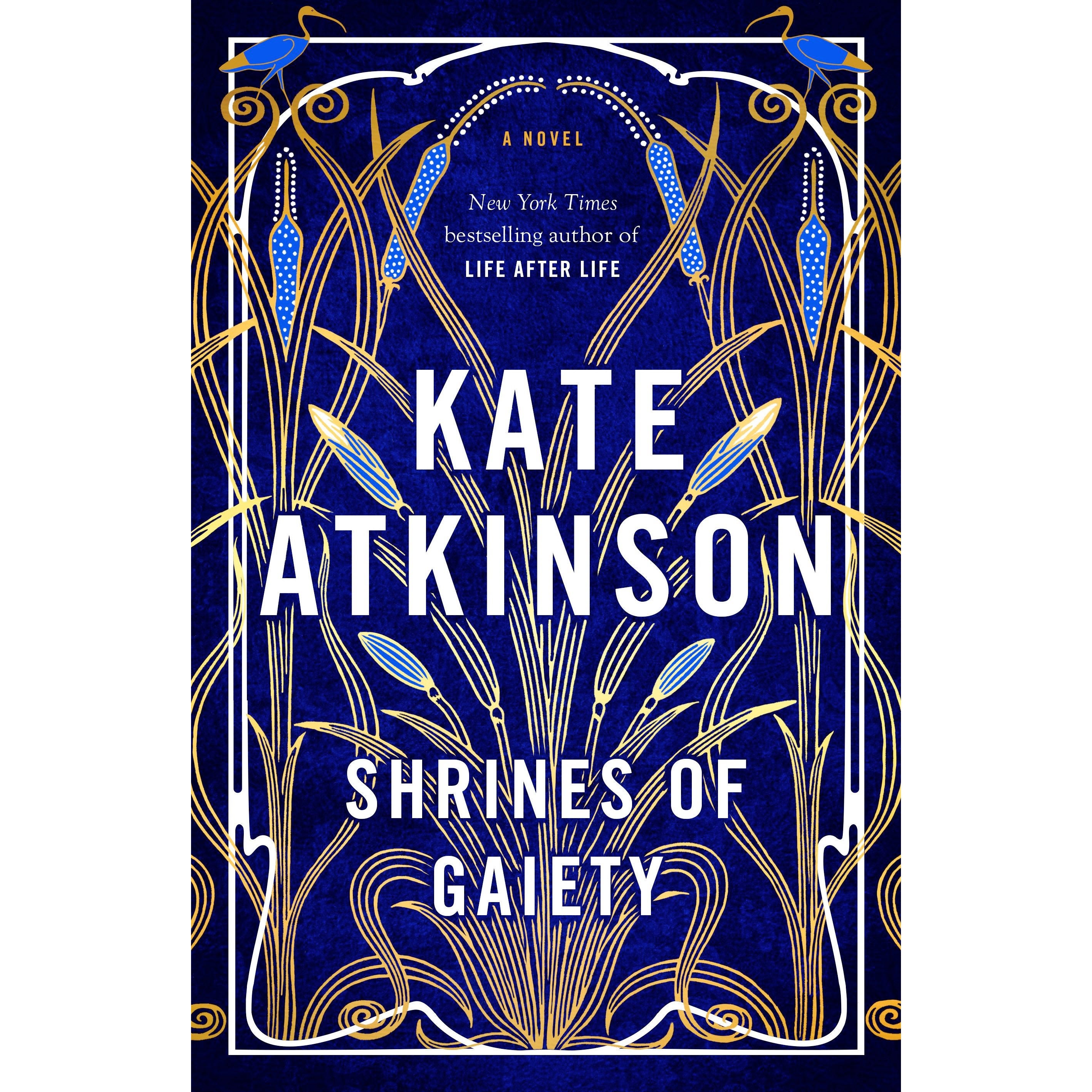 The art deco-style cover of Shrines of Gaiety.