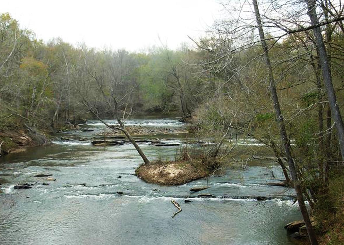 Saugahatchee Creek in Opelika, Alabama.