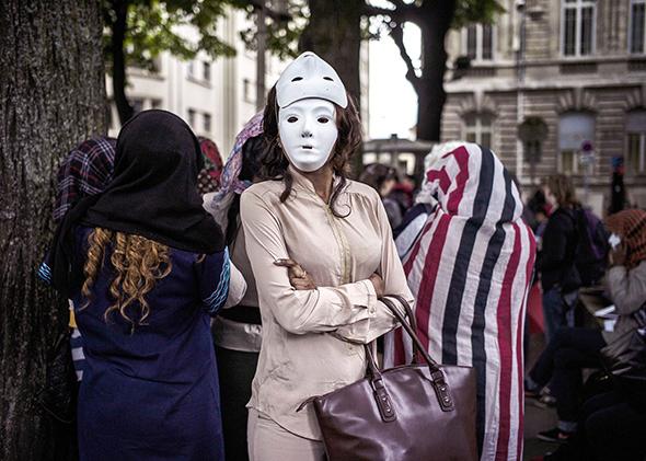 Prostitutes protest in Lyon, France