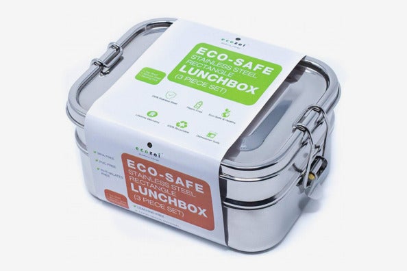 Ecozoi Stainless Steel 3-in-1 Leak Proof Lunch Box.