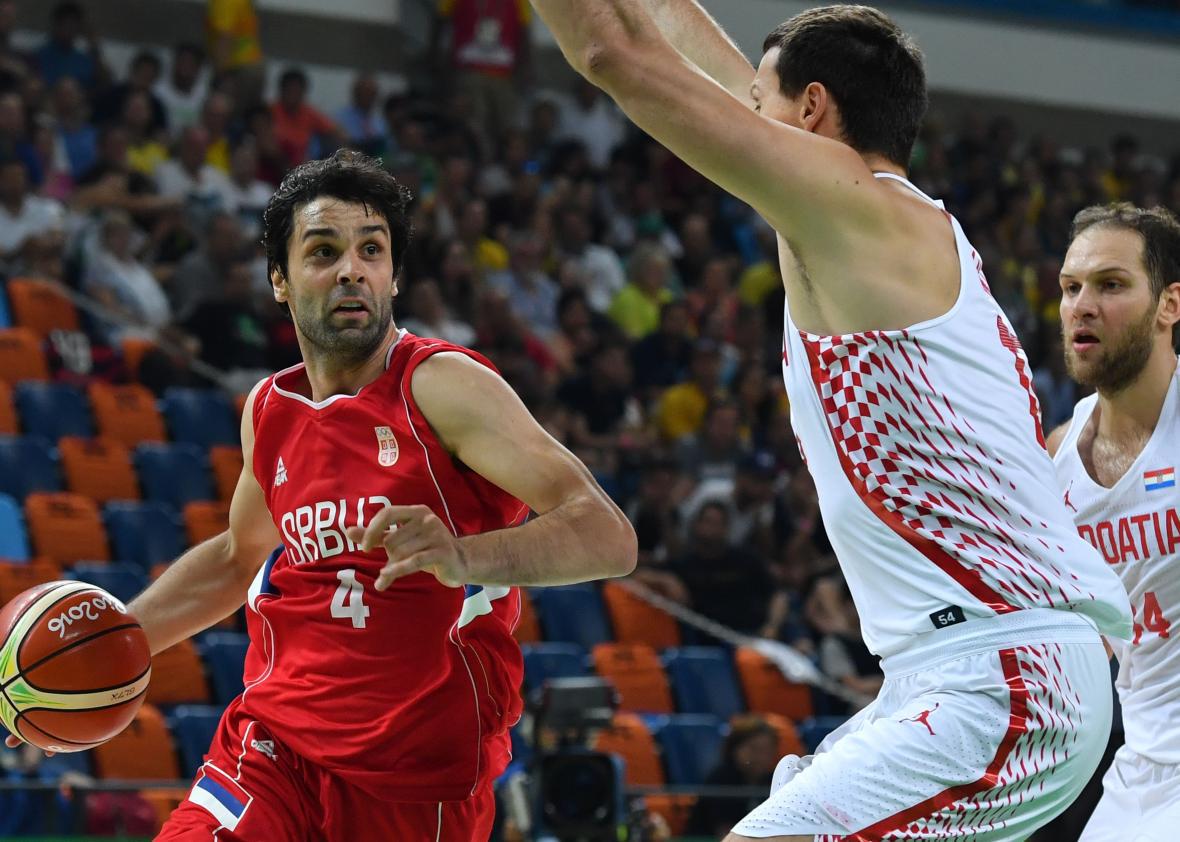 Miloš Teodosić of Serbia is dominating the 2016 Olympics.