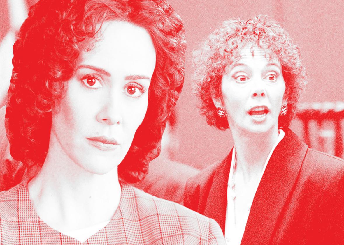 Sarah Paulson and Marcia Clark. 