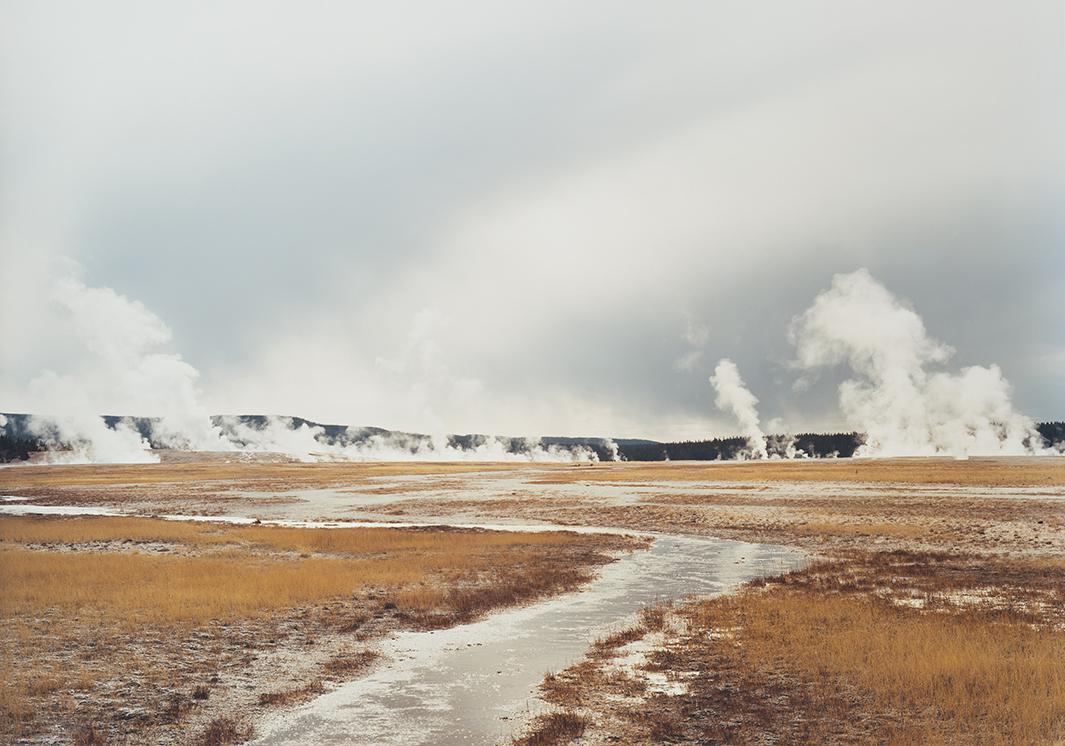 Untitled (Distant Steam Vents), Yellowstone National Park, 2008