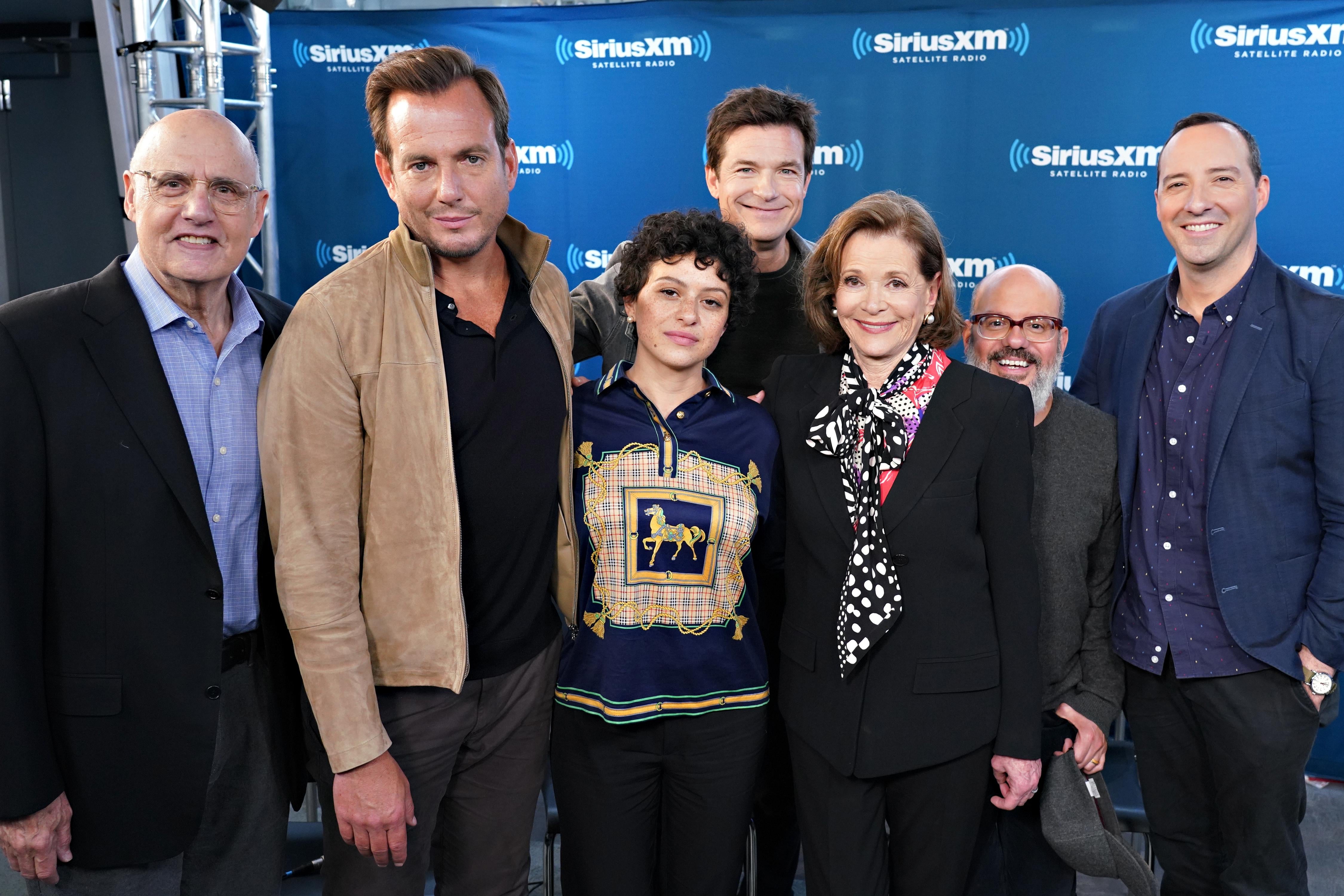 The cast of Arrested Development at a SiriusXM event in New York.
