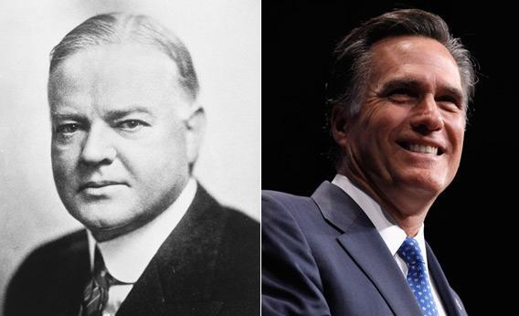 Herbert Hoover and Mitt Romney.