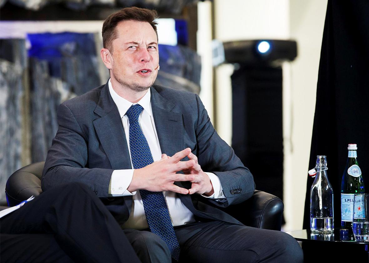 CEO of Tesla Motors Elon Musk attends an environmental conference at Astrup Fearnley Museum in Oslo, Norway April 21, 2016. 