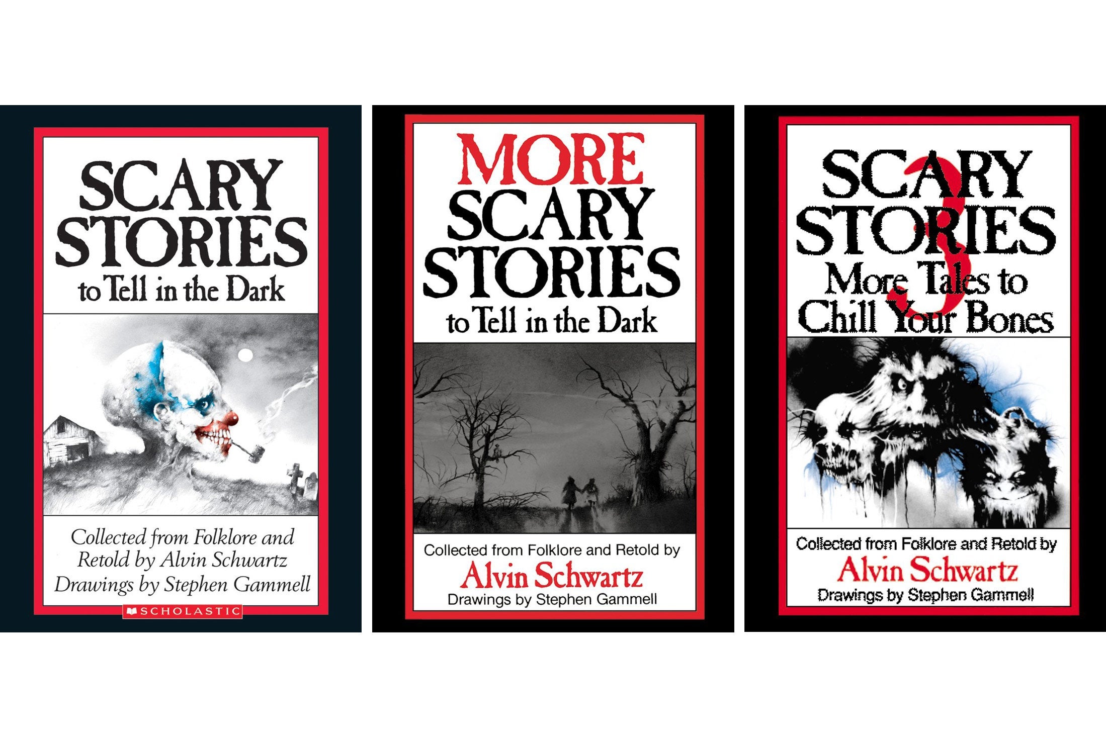 Scary Stories book covers