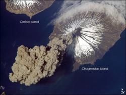Cleveland volcano eruption in 2006