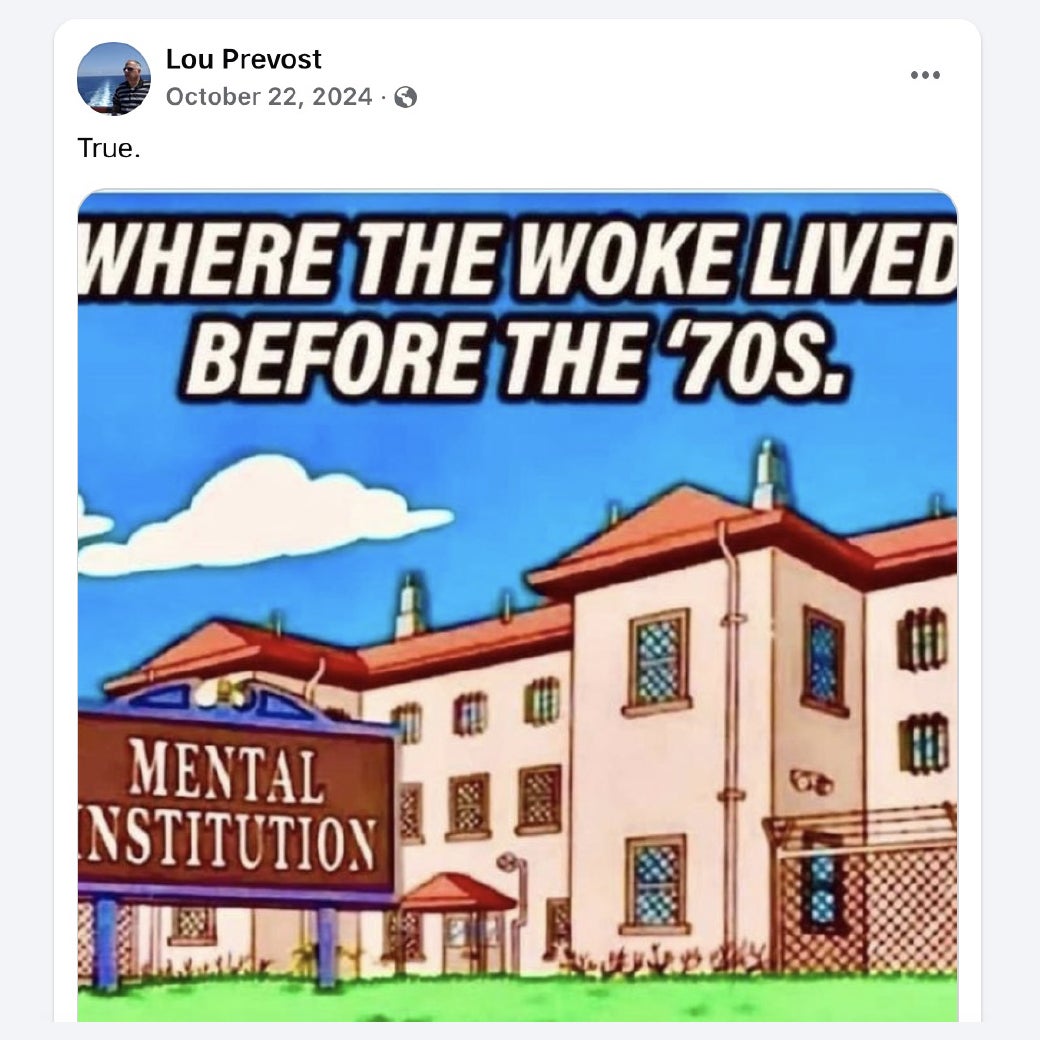 A meme on the pope's brother's Facebook.