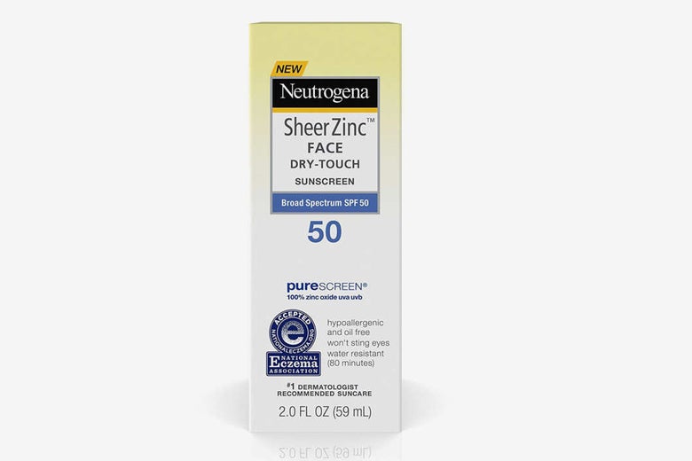 Neutrogena Sheer Zinc Face Dry-Touch Sunscreen.