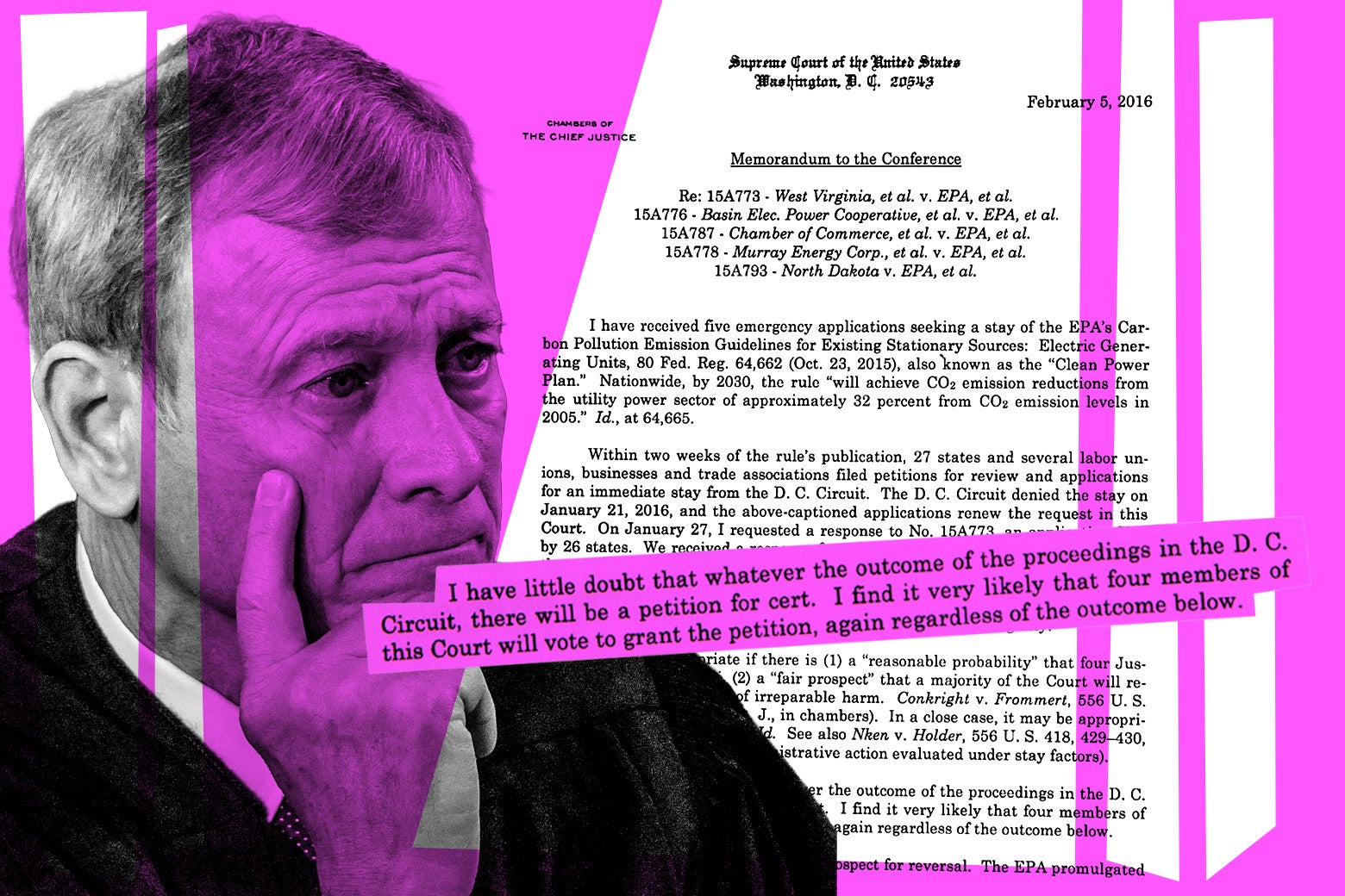 A New Supreme Court Leak Shows John Roberts at His Worst