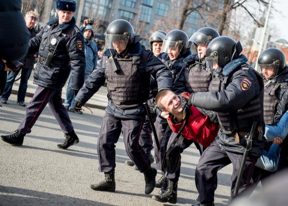 Hundreds arrested at huge anti-corruption protests across Russia.