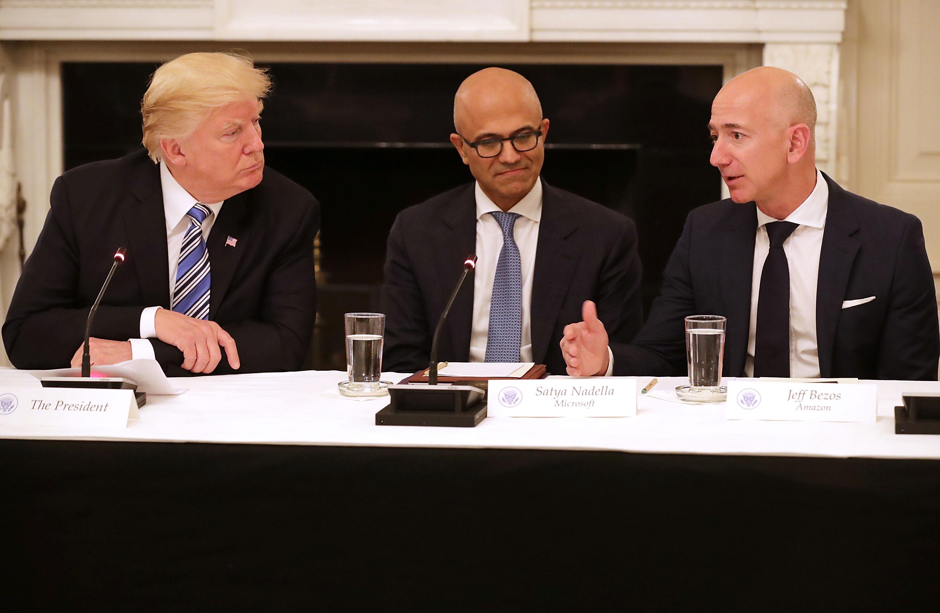 Donald Trump's Attempts To Punish Amazon.