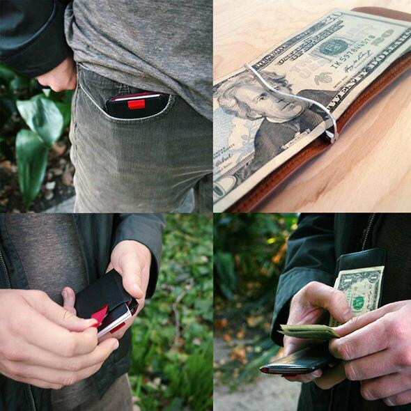 Distil Union slim leather wallet photos from Slate.com
