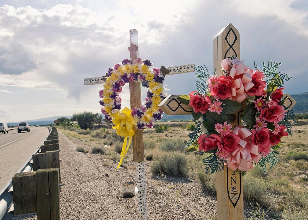 Roadside Memorial in New Mexico.