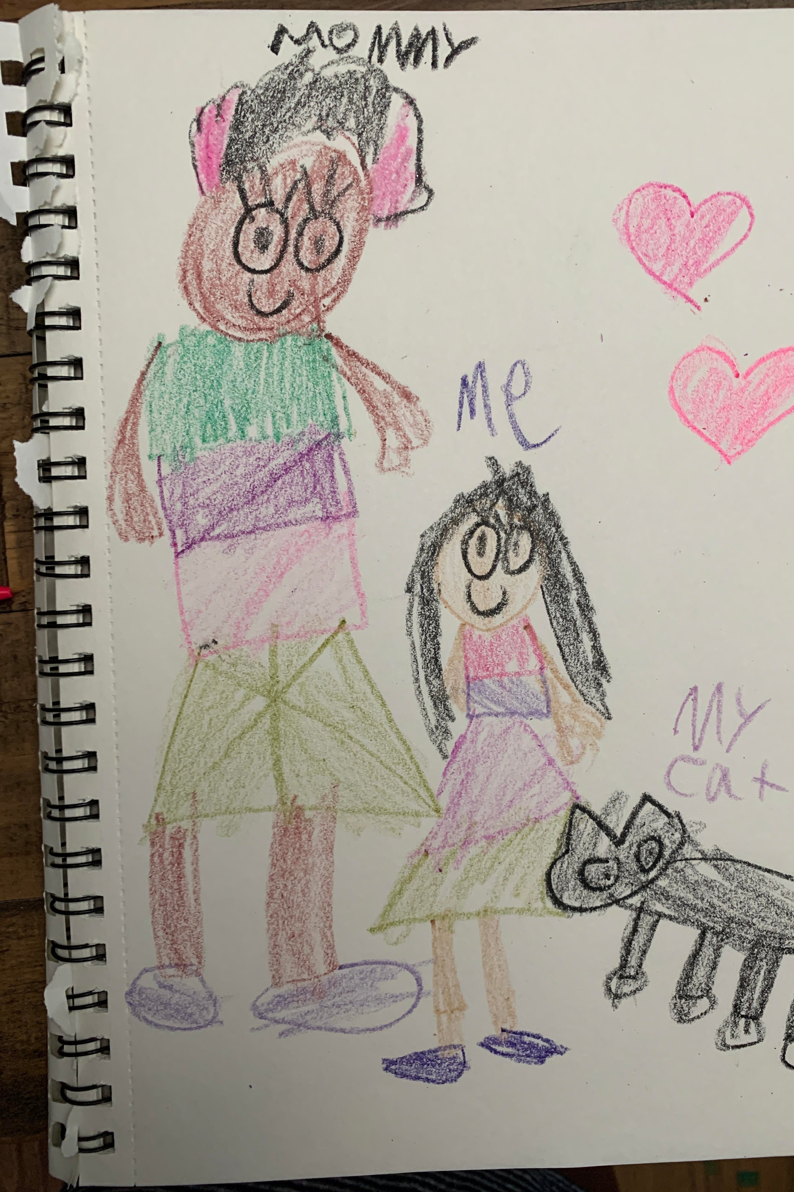 A drawing of Naima Lemieux-Giles's family.