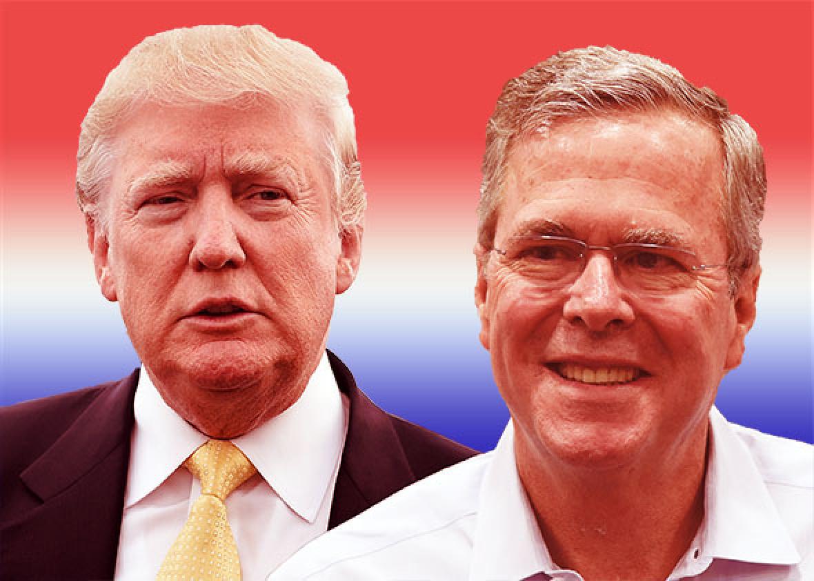 Donald Trump and Jeb Bush are polar opposites on immigration. Where on the spectrum will the GOP fall?