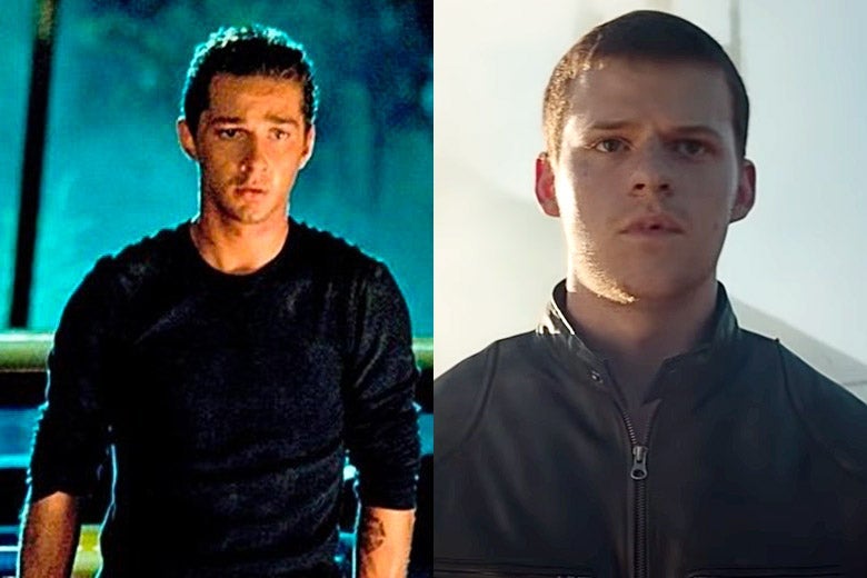 Shia LaBeouf in Transformers and Lucas Hedges in Honey Boy