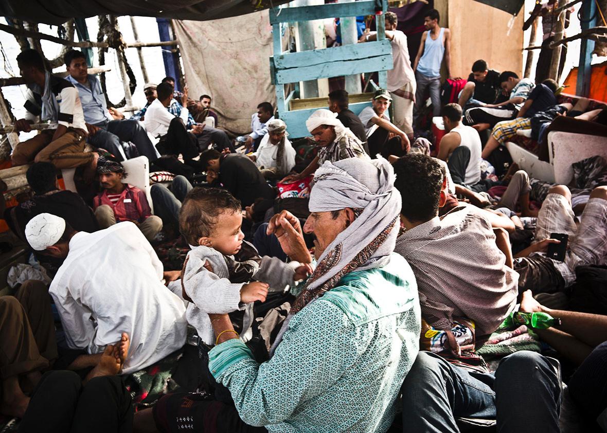 Over 150 refugees were packed in a boat fleeing violence, lack o