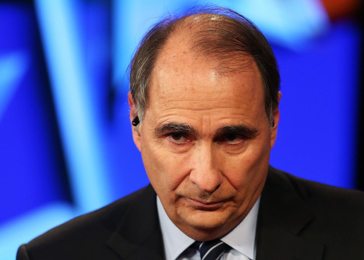 Political analyst David Axelrod attends a Democratic presidential debate sponsored by CNN and Facebook at Wynn Las Vegas on October 13, 2015 in Las Vegas, Nevada.