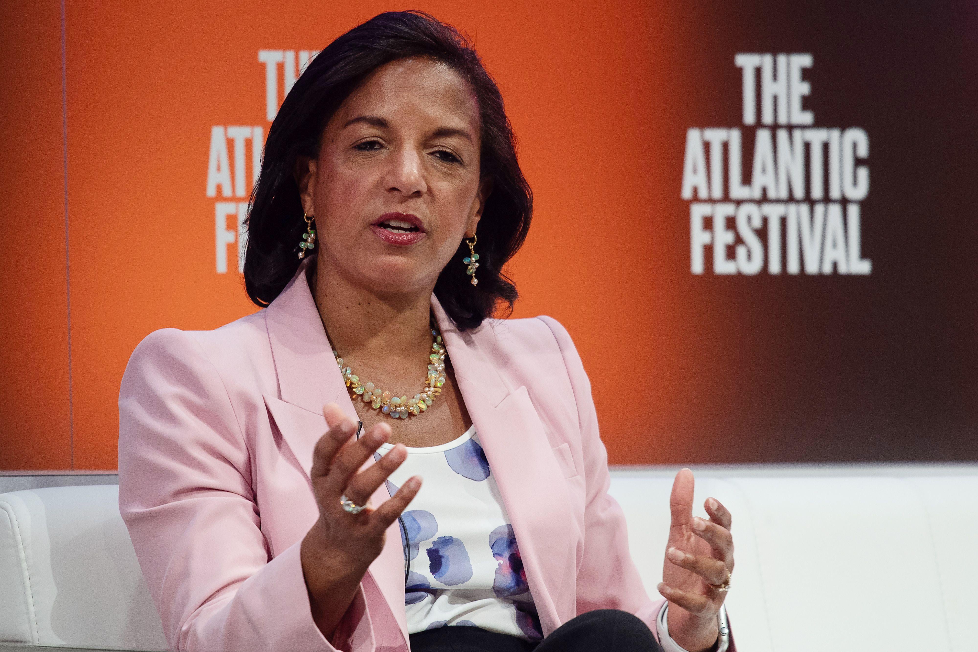 Former national security adviser Susan Rice speaks at the Atlantic Festival in Washington, D.C. on September 25, 2019. 