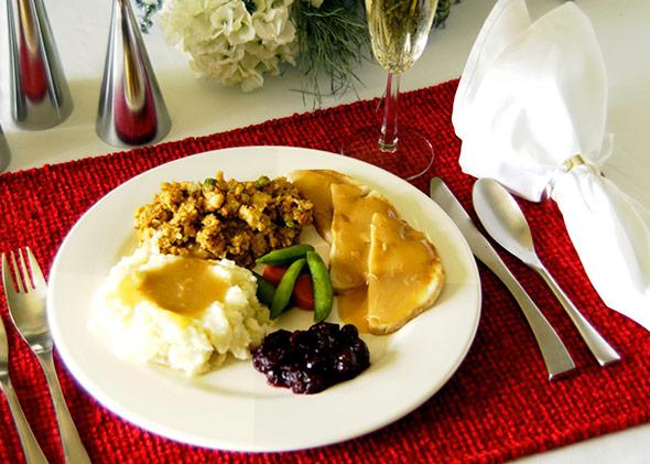 A typical Thanksgiving plate.