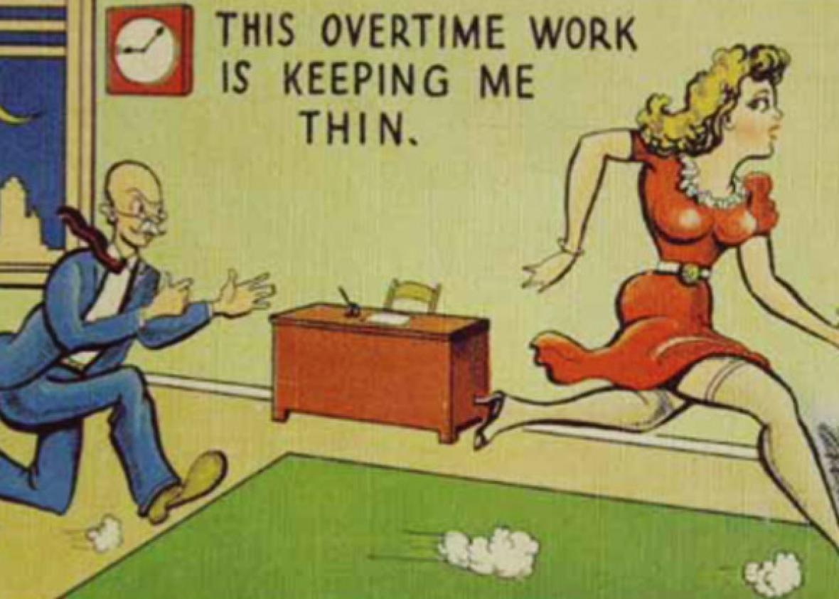 The long cultural history of jokes about workplace sexual harassment. picture