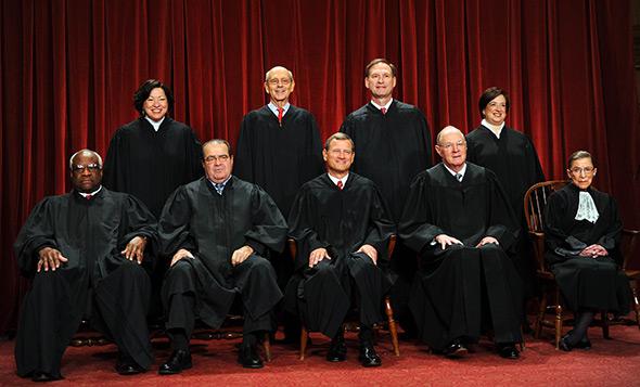 The Supreme Court justices