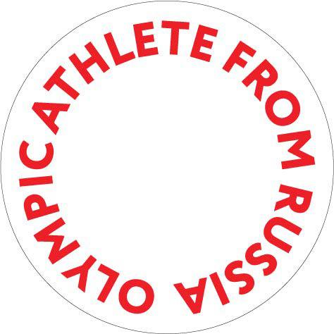 The circular logo of the Olympic Athletes from Russia