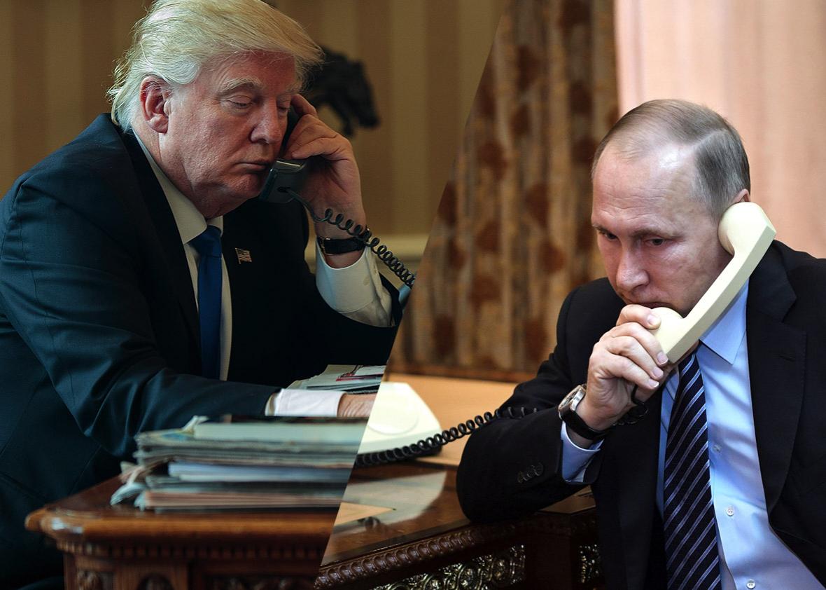 U.S. President Donald Trump and Russia's President Vladimir Putin