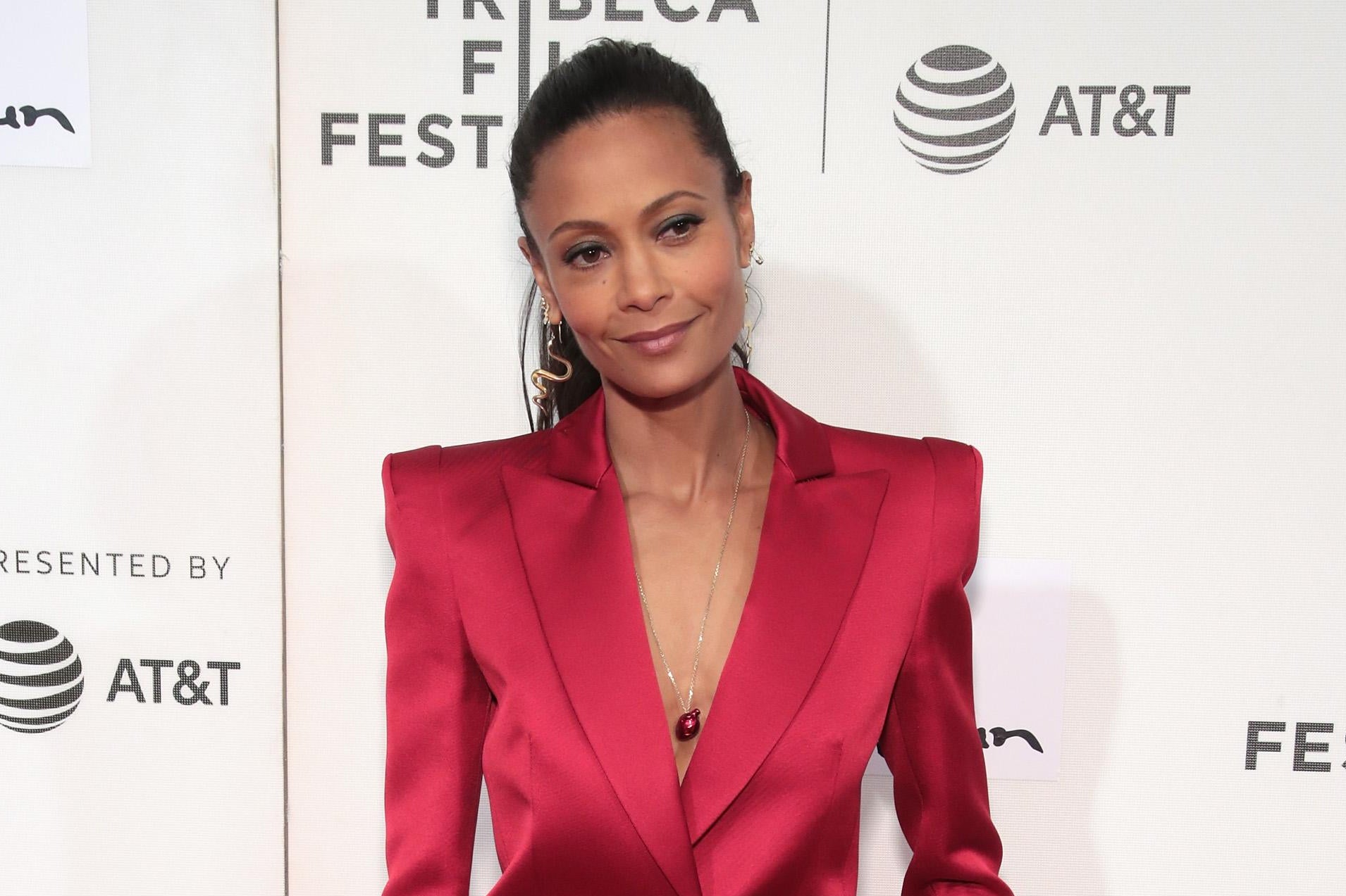 Thandie Newton attends the premiere of Westworld during the 2018 Tribeca Film Festival at BMCC Tribeca PAC on April 19, 2018 in New York City.