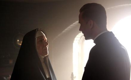 Barbara Tarbuck as Mother Claudia, Joseph Fiennes as Monsignor Timothy Howard.