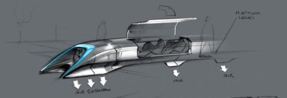 Hyperloop Elon Musk unveils plans drawings of highspeed transportation  system
