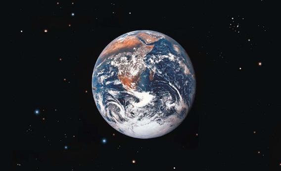 The Earth from space.