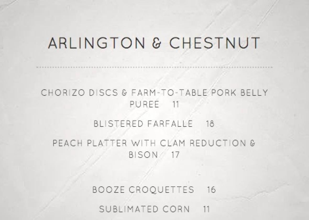 Brooklyn bar menu generator A hilarious satire of the worst clichés of