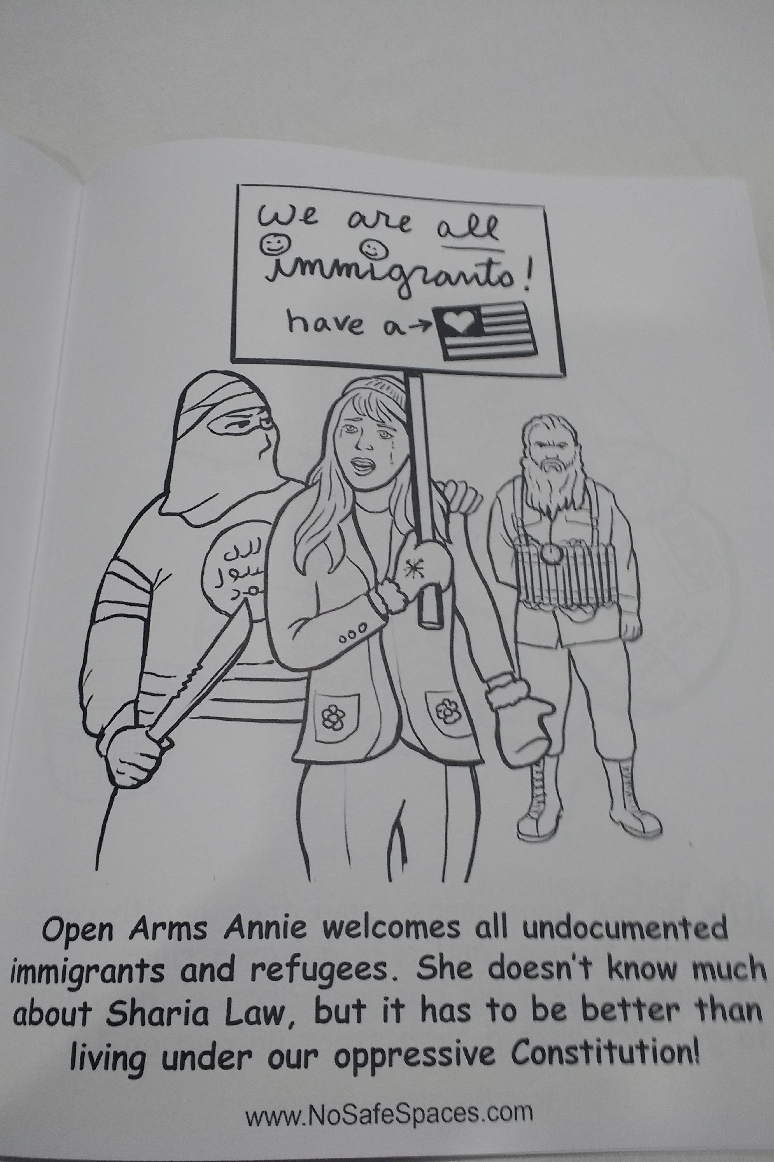 Image from "Safe Spaces" coloring book.