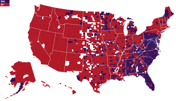 Which Super Bowl team is each state rooting for?