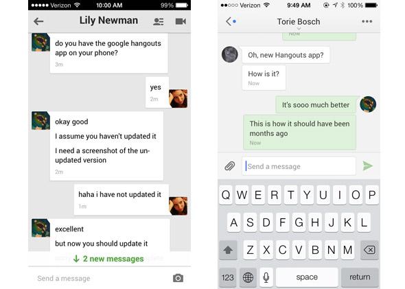 Google S Hangouts App Update On Ios Shows That The Service Is