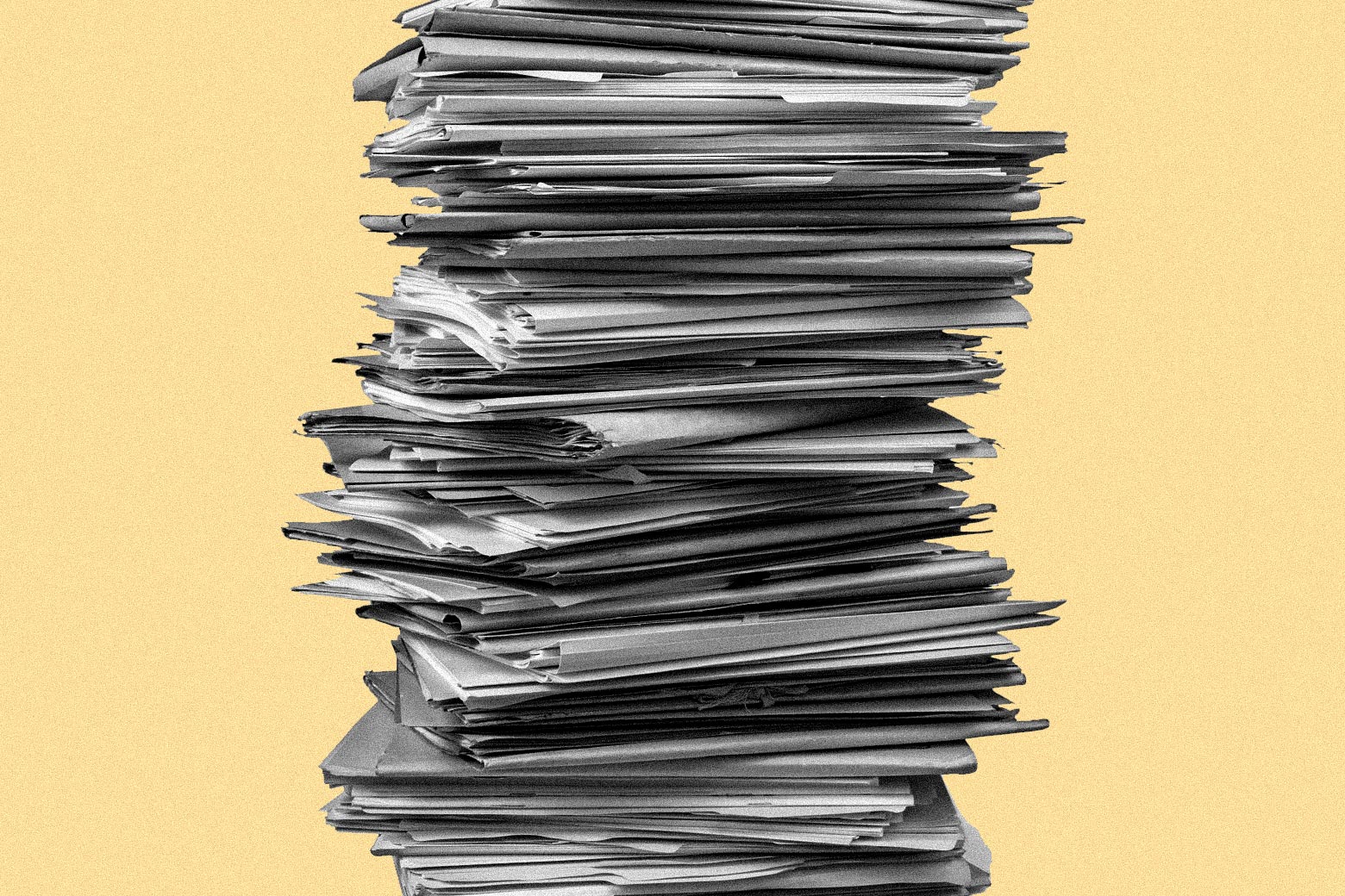A stack of folders.